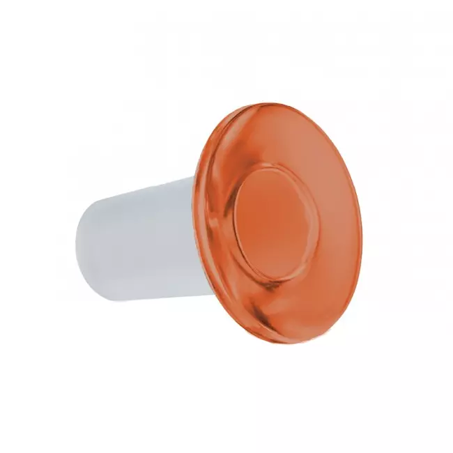 Borosil Glass Stopper Amber Color Flat Head ISO/DIN Standard and 24/29 Interchangeable Joint, 8700A24