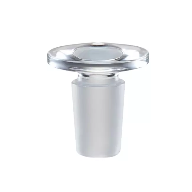 Borosil Glass Stopper Clear Color Flat Head ISO/DIN Standard and 19/26 Interchangeable Joint, 8500A19