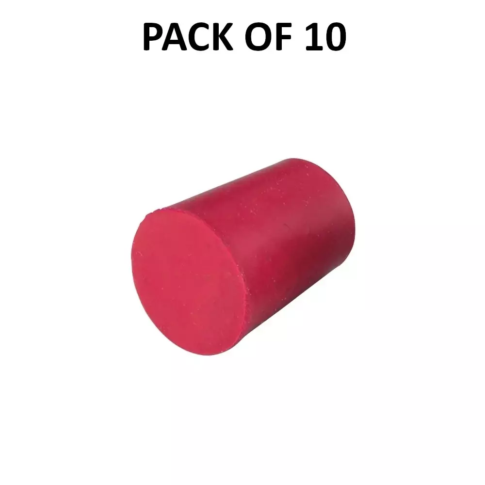 Supertek Rubber Stopper No. 00 with 8 mm Bottom, 10.5 mm Top Diameter and 20 mm Height, CH12500/2 (Pack of 10)