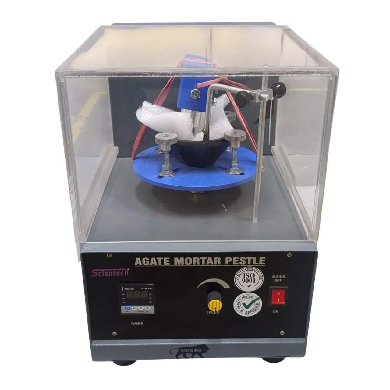 Scientech SE-163 Die 100 mm Agate Mortar Pestle Electric