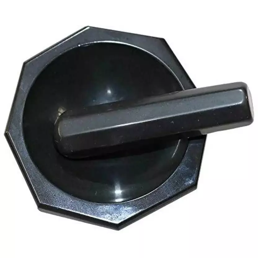 LARK Mortar and Pestle 4 inch (100 mm) Black Agate Marble with Round Base