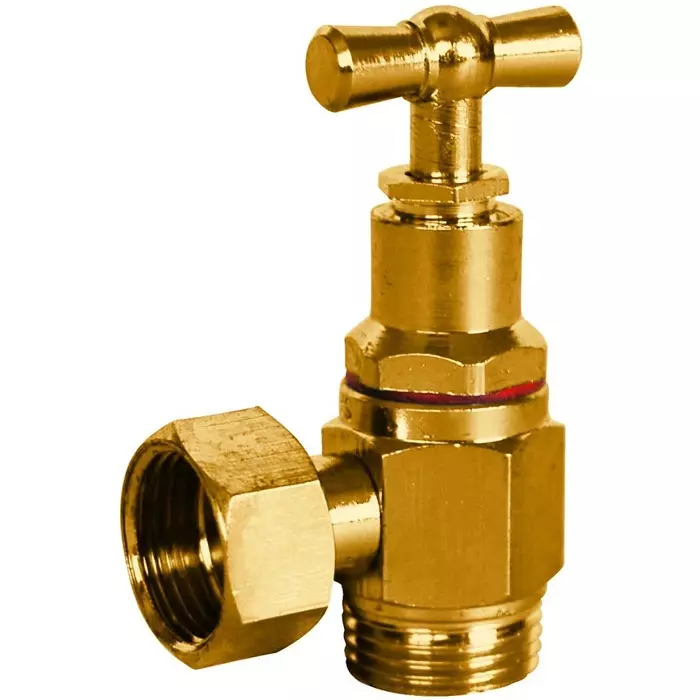 Sferaco Brush Plated Brass Stopcock 9.53 mm BSP, 1340003