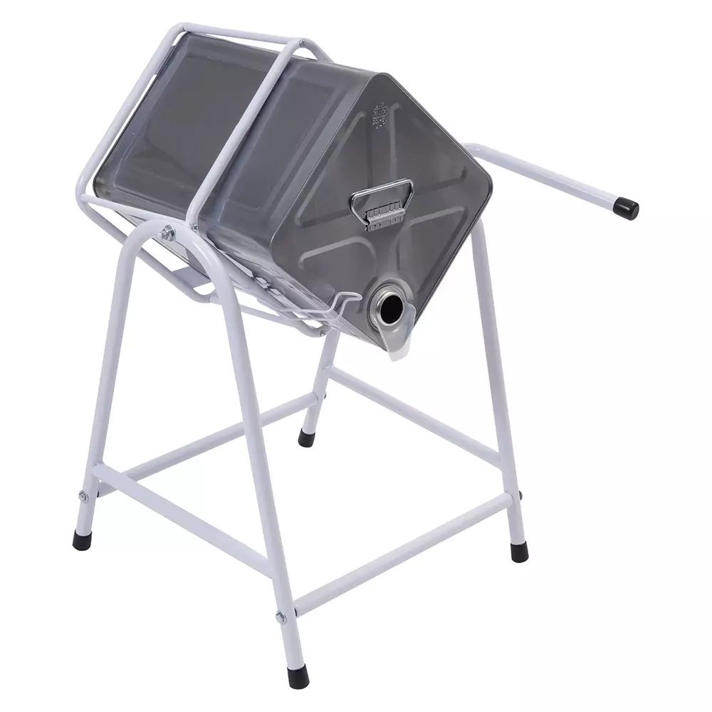 MonotaRO Single-Tier Oil Can Stand With Handle And Stopper