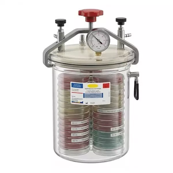 Vesca GE-03(A) Anaerobic Culture Jar Polycarbonate Body and Transparent Jar of 3.5 L Capacity