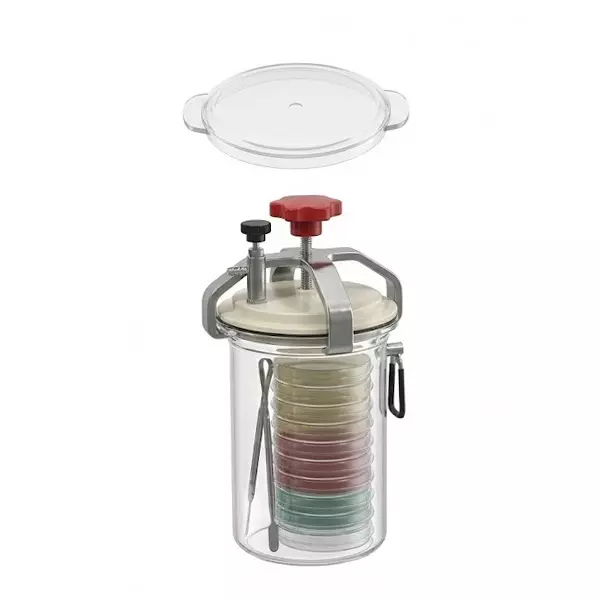 Vesca GE-03(A) Anaerobic Culture Jar Polycarbonate Body and Transparent Jar of 3.5 L Capacity