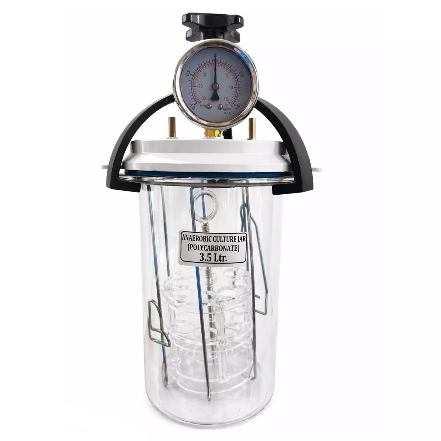 Vesca GE-03(A) Anaerobic Culture Jar Polycarbonate Body and Transparent Jar of 3.5 L Capacity