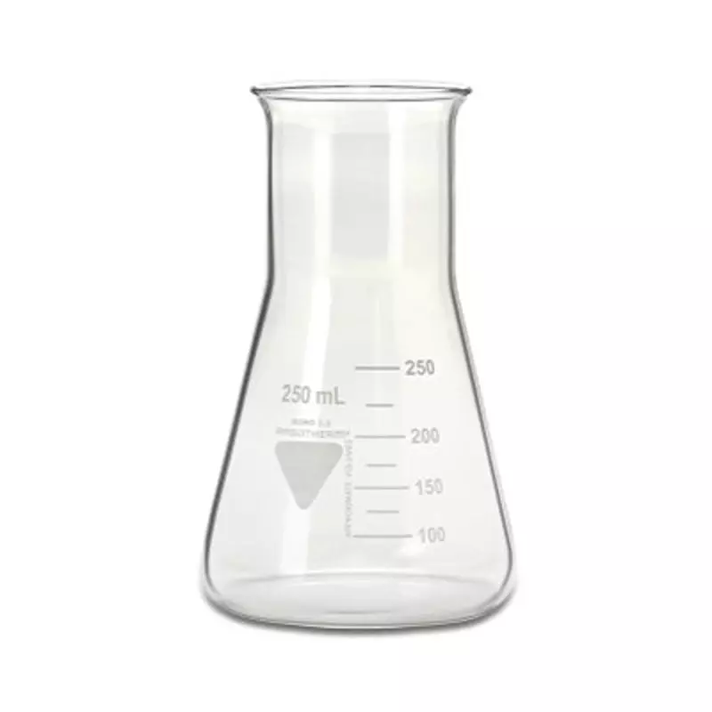 RS PRO Laboratory Flask 250 ml Capacity Borosilicate Glass 51 mm Dia, 2519344 (Pack of 10)
