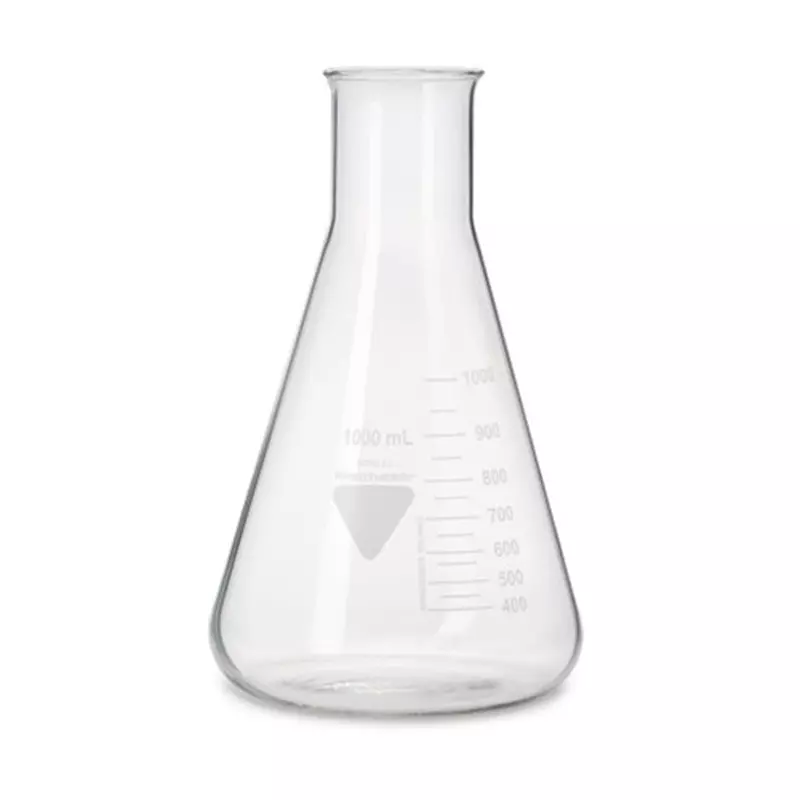 RS PRO Laboratory Flask 166 mm Diax280 mm 2 L Capacity Borosilicate Glass, 2519347 (Pack of 10)