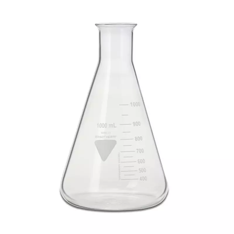 RS PRO Laboratory Flask 1000 ml Capacity Borosilicate Glass 51 mm Dia, 2519339 (Pack of 10)