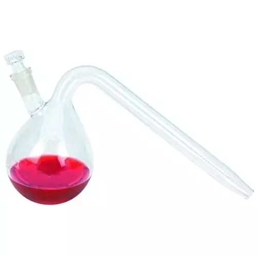 ABGIL Borosilicate Glass Retort Flask with Stopper 2000 ml Capacity, ABG2585