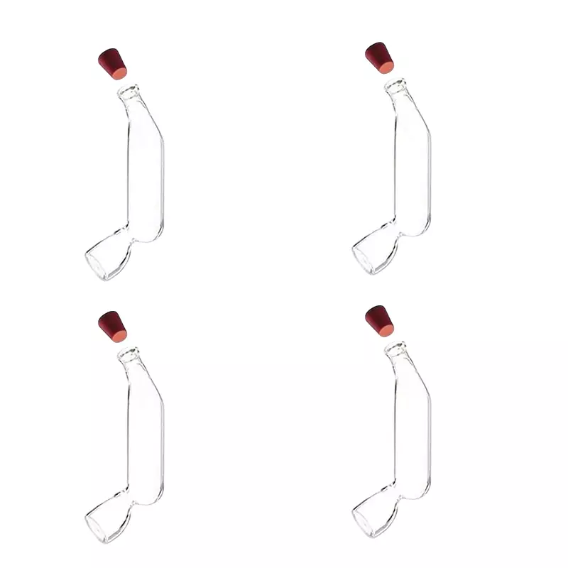 Biohall Mojjonier Flask with Silicone Stopper Laboratory-Grade Glass, BLS.MOF.01 (Pack of 4)