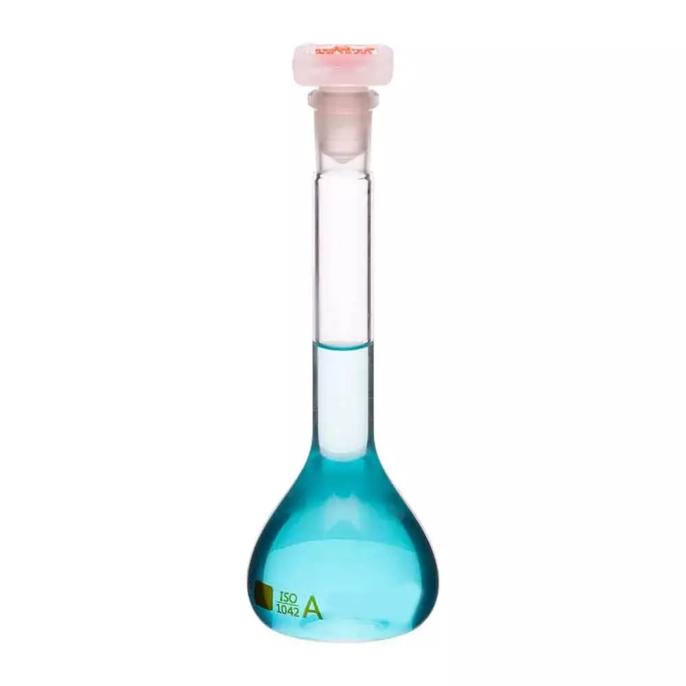 Supertek Volumetric Flask Transparent Class A 10 ml with Interchangeable Glass and Super Stopper, 72.418.0010NIS