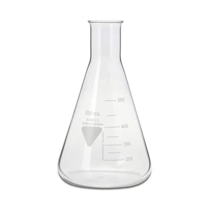 RS PRO Laboratory Flask 500 ml Capacity Borosilicate Glass 51 mm Dia, 2519338 (Pack of 10)
