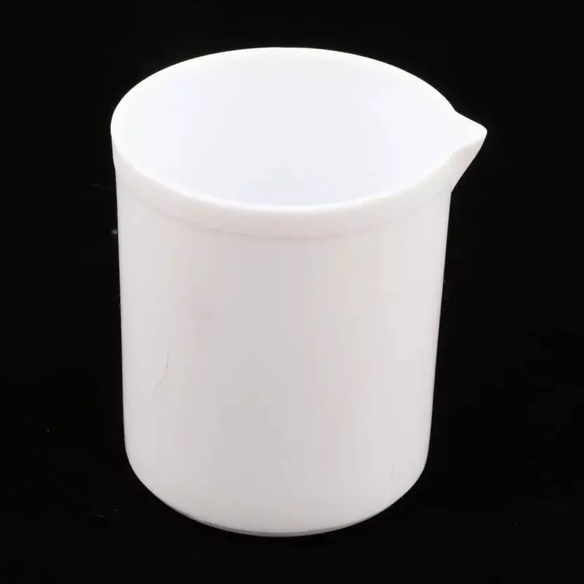 LARK 25 ml Measuring Beaker PTFE (Non-Stick) White Color for Laboratories, LTB-25ml