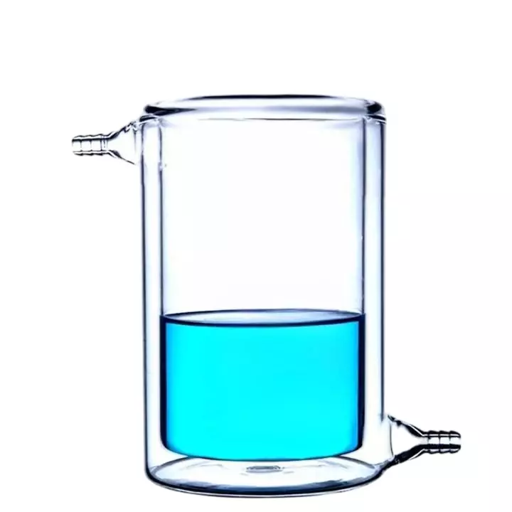 ABGIL Borosilicate Glass Beaker, Jacketed, Double walled, Reaction (Dewar flask) 2000 ml Internal Beaker Capacity, ABG773