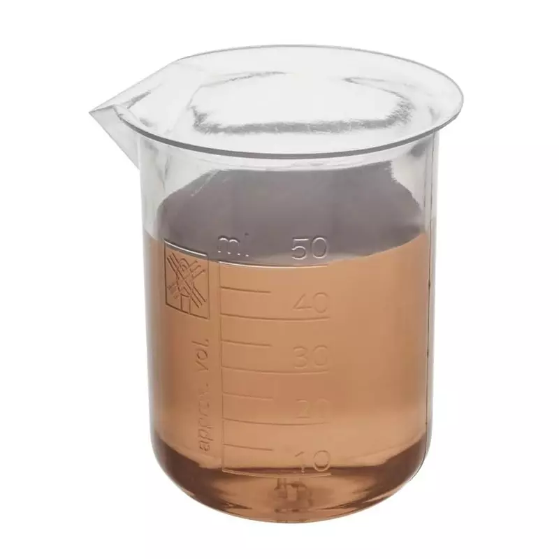 wkm-polypropylene-beaker-durable-50-ml-capacity-5-ml-graduations-autoclavable-chemical-resistant-with-tapered-spout-pack-of-12-pcs