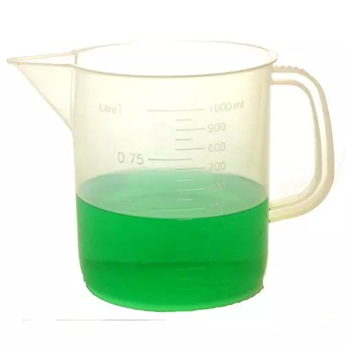 WKM 1 L Polypropylene Measuring Jug for Chemistry Labs KT58MJ