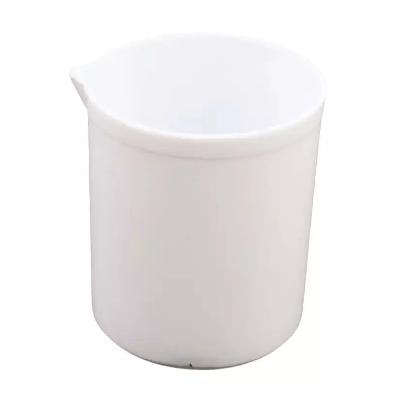 LARK 250 ml Measuring Beaker PTFE (Non-Stick) White Color for Laboratories, LTB-250ml