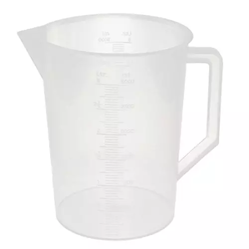 WKM 3 L Graduated Polypropylene Measuring Jug for Chemistry Labs KT60MJ