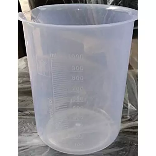 WKM 1 L Polypropylene Beaker for Chemistry Labs KTBR60 (Pack of 6 Pcs)
