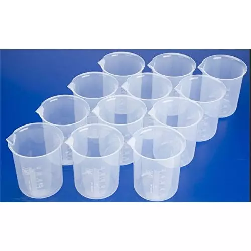 WKM 500 ml Polypropylene Beaker for Chemistry Labs KT114N (Pack of 12 Pcs)