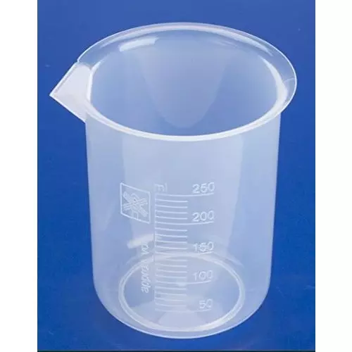 wkm-250-ml-polypropylene-beaker-for-chemistry-labs-kt165bn-pack-of-12-pcs