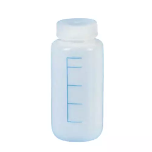 Tarson 500 ml Wide Mouth Bottle Sterile Pyrogen Free Graduated Individually Wrapped, HDPE with PP Closure, 584240SPG (Pack of 30)
