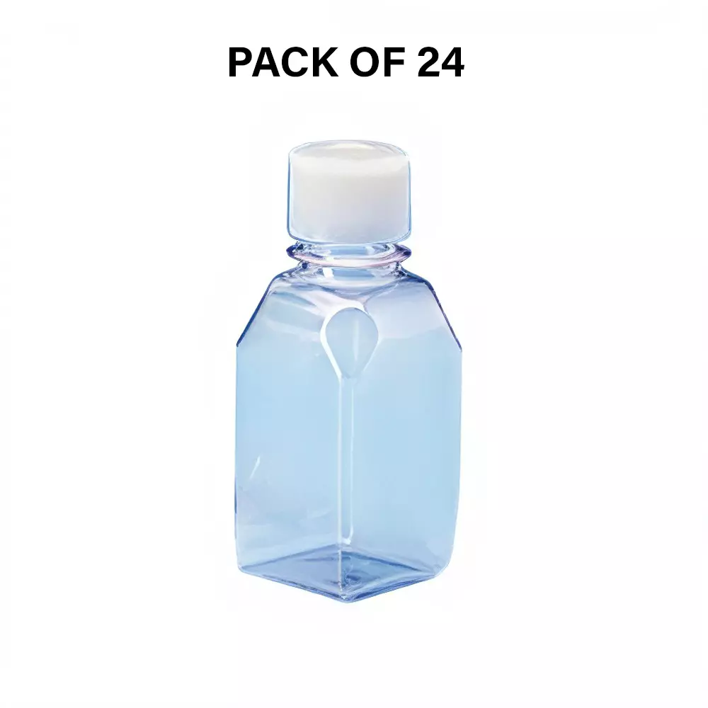 Tarson 1 L Media Bottle Autoclavable Gamma Stable, PC with White HDPE Closure, Tray Pack, 581405GS (Pack of 24)