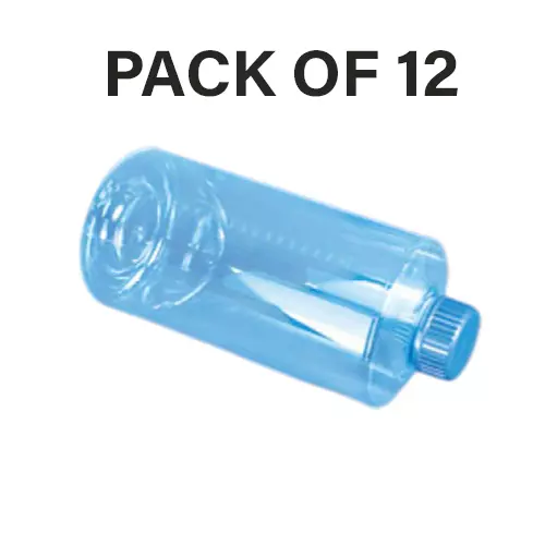 Tarson 2 L TC Treated Roller Bottle Sterile Smooth Wall PS Body Seal Cap and 850 cm² Surface Area, 447021 (Pack of 12)