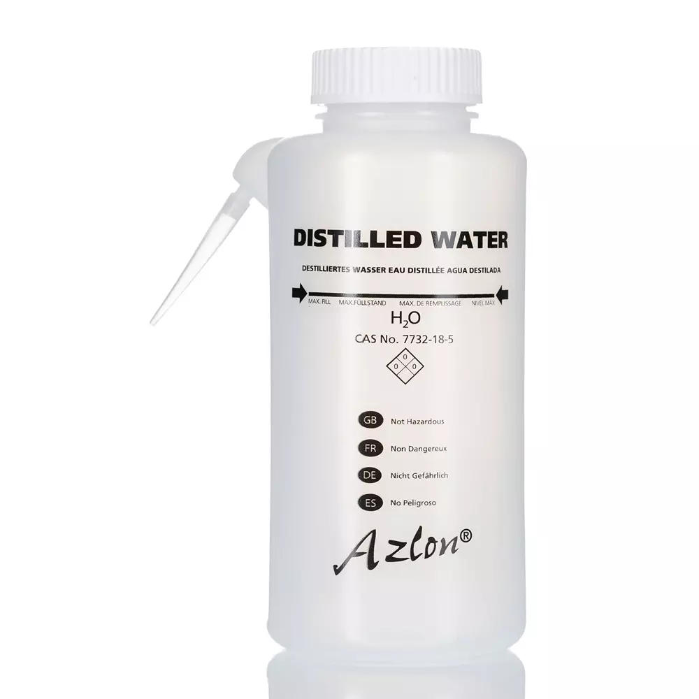 RS PRO Lab Bottle 500 ml Capacity Polyethylene Wash Bottle Wide Neck White Lid Color 170 mm, 2519466 (Pack of 5)