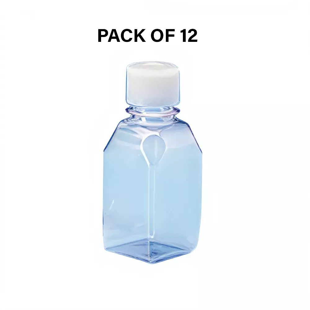Tarson 2 L Media Bottle Sterile, PC with White HDPE Closure, Tray Pack, 581406S (Pack of 12)