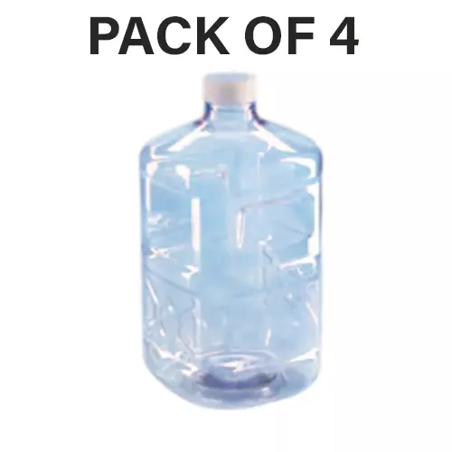 Tarson 10 L Square Biocanister Gamma Stable, PC with White HDPE Closure Size 63 mm, 581418NS (Pack of 4)