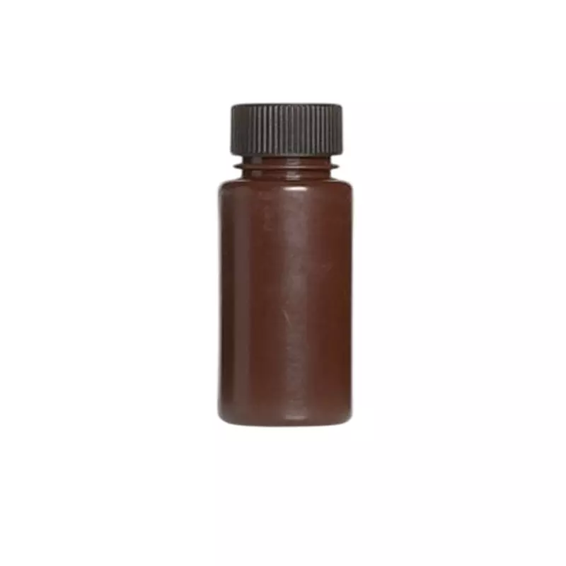 RS PRO Lab Bottle 40 mm Dia x 82 mm 60 ml Capacity Polypropylene Storage Bottle Wide Neck Black Sterile, 2519379 (Pack of 10)