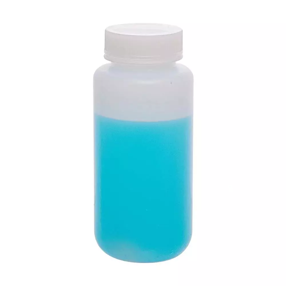 Supertek 1 L Reagent Bottle Wide Mouth White HDPE for Transporting Liquid Samples, CH10244/9 (Pack of 24)