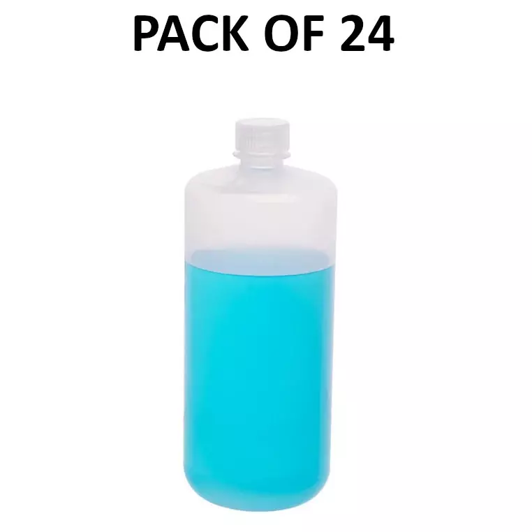 Supertek 1 L Reagent Bottle Narrow Mouth White PP (Polypropylene) for Transporting Liquid Samples, CH10250A/9 (Pack of 24)