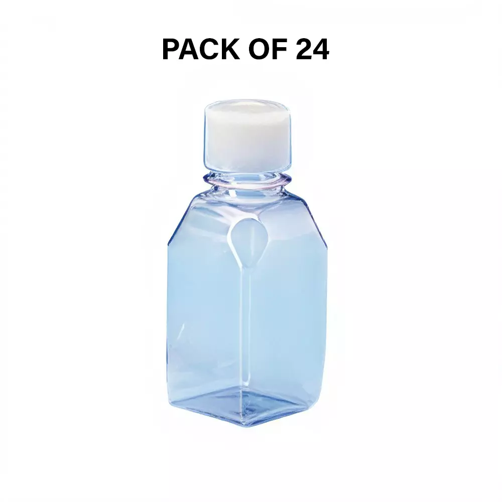 Tarson 1 L Media Bottle Sterile, PC with White HDPE Closure, Tray Pack, 581405S (Pack of 24)
