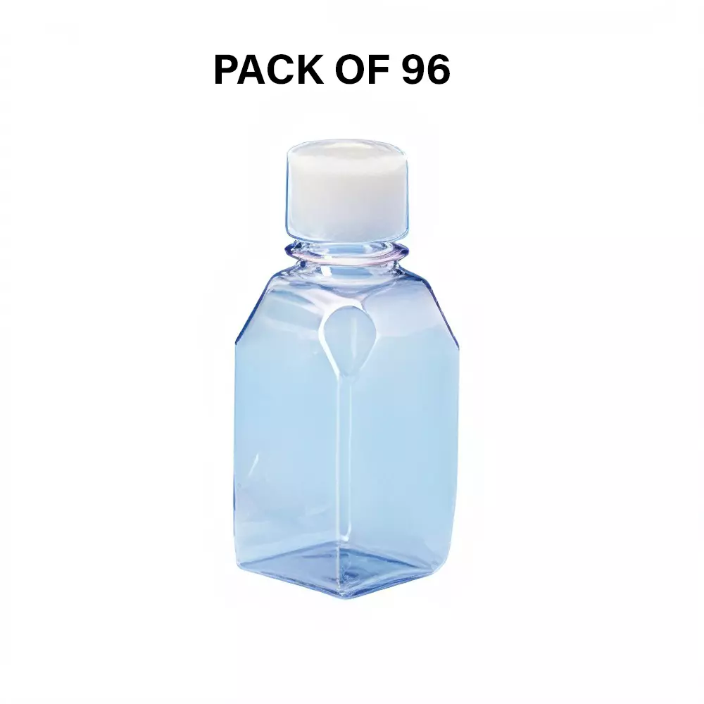 Tarson 60 ml Media Bottle Autoclavable Gamma Stable, PC with White HDPE Closure, Tray Pack, 581401GS (Pack of 96)