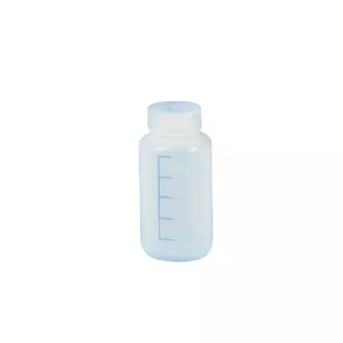 Tarson 125 ml Wide Mouth Bottle Sterile Pyrogen Free Graduated Individually Wrapped, HDPE with PP Closure, 584220SPG (Pack of 125)