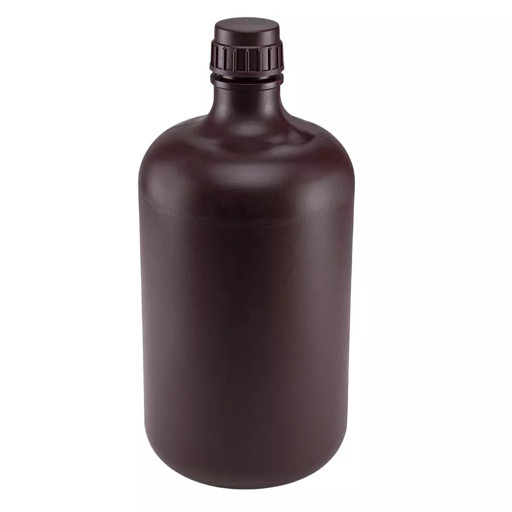 Tarson Narrow Mouth Large Bottle, Amber Color, PP with PP Closure (Pack of 6)