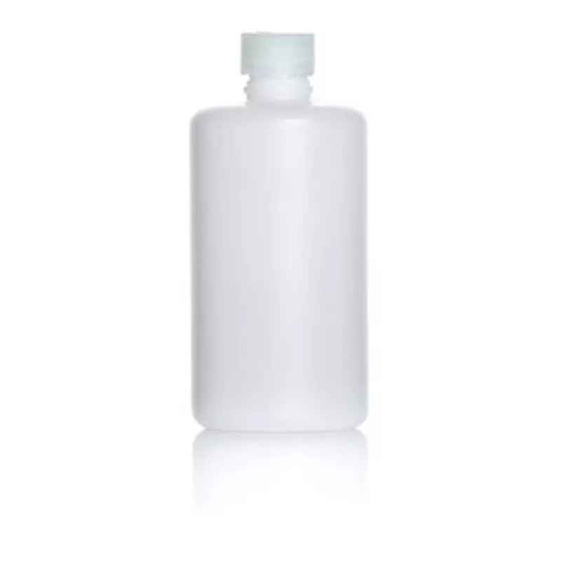RS PRO Lab Bottle 75 mm Dia x 163 mm 500 ml Capacity High Density Polyethylene Storage Bottle Narrow Neck Natural Sterile, 2519375 (Pack of 10)