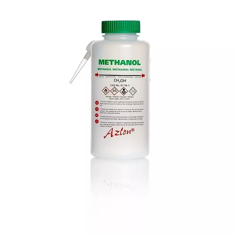 RS PRO Lab Bottle 500 ml Capacity Polyethylene Wash Bottle Wide Neck Green Lid Color 170 mm, 2519468 (Pack of 5)