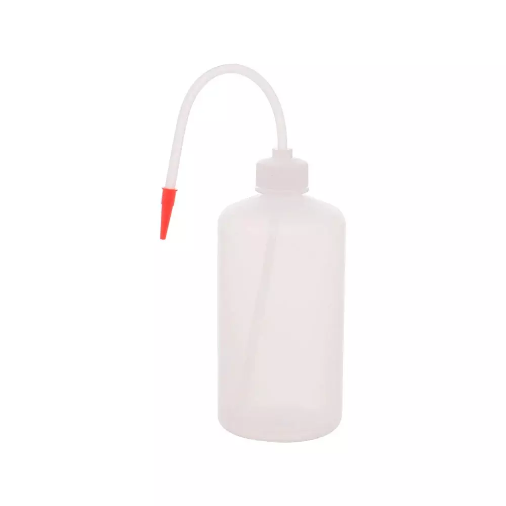Supertek 1 L Wash Bottle with Jet Through Screw Cap in White Translucent LDPE Body, CH10275/7 (Pack of 6)
