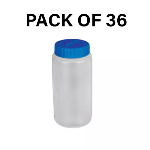 Tarson 250 ml Centrifuge Bottle Flat Bottom, PP with PP Closure, 541060 (Pack of 36)