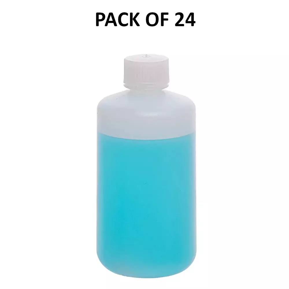 Supertek 1 L Reagent Bottle Narrow Mouth White HDPE for Transporting Liquid Samples, CH10238/9 (Pack of 24)
