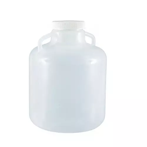 Supertek Wide Mouth Carboy White PP (Polypropylene) Body and 20 L Capacity, SP-CW-20