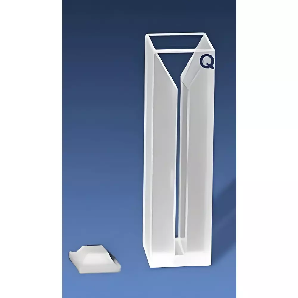 Bysafe 1 ml Quartz Cuvette 10 mm Path Length for Spectrometer, E5-V9YQ-6JPC