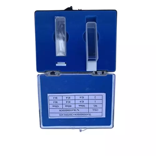 WKM 3.5 ml Volume 10 ml Path Length Optical Glass Cuvettes KTBR322 (Set of 2 Pcs)