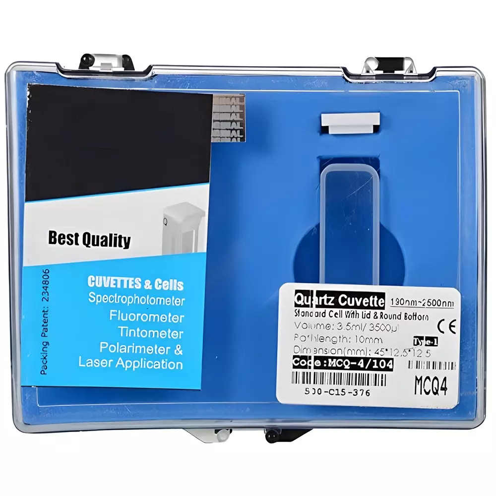 Bysafe 3.5 ml Quartz Cuvette 10 mm Path Length for Spectrometer, 7K-B0HK-YPXQ (Pack of 2)