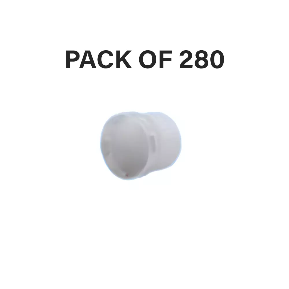 Tarson Tamper Evident Closure Size 20-415 mm White Color for PET/PETG/PC Square Media Bottles, TE20415-ST (Pack of 280)