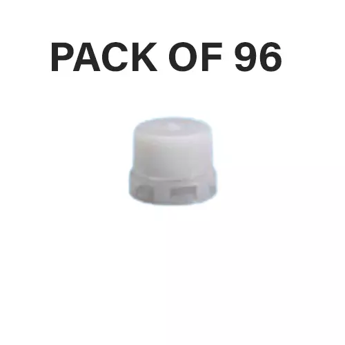 Tarson Tamper Evident Closure Size 38-430 mm White Color for PET/PETG/PC Square Media Bottles, TE38430-ST (Pack of 96)